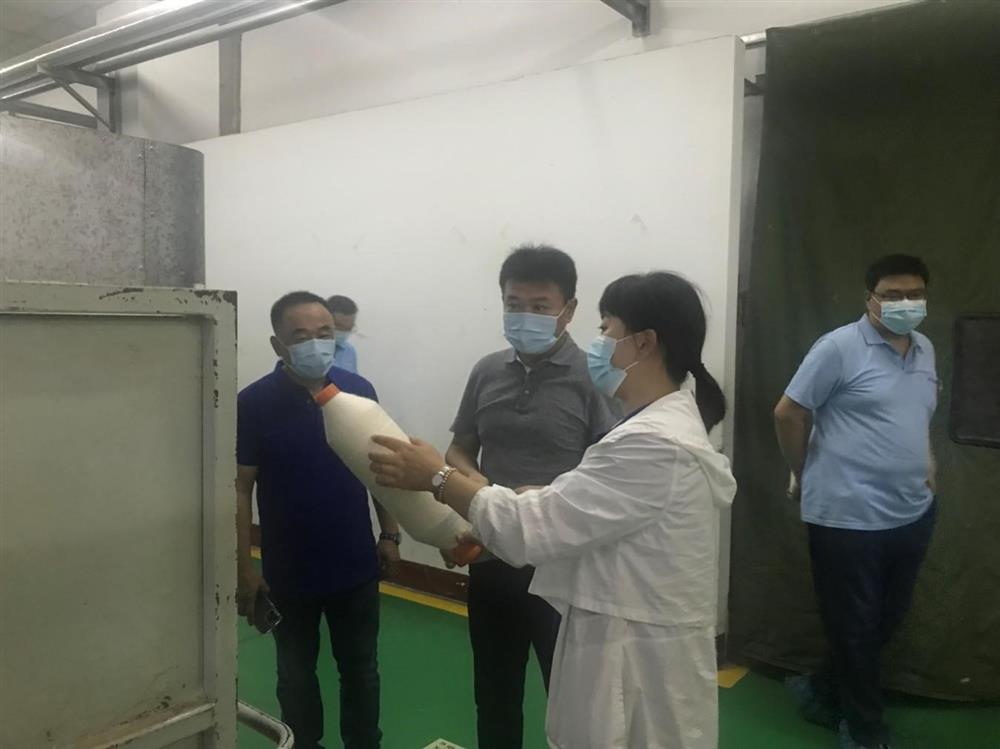 伟德国际victor1946集团纪委书记卢刚赴元首集团 平阴纺织工业园调研